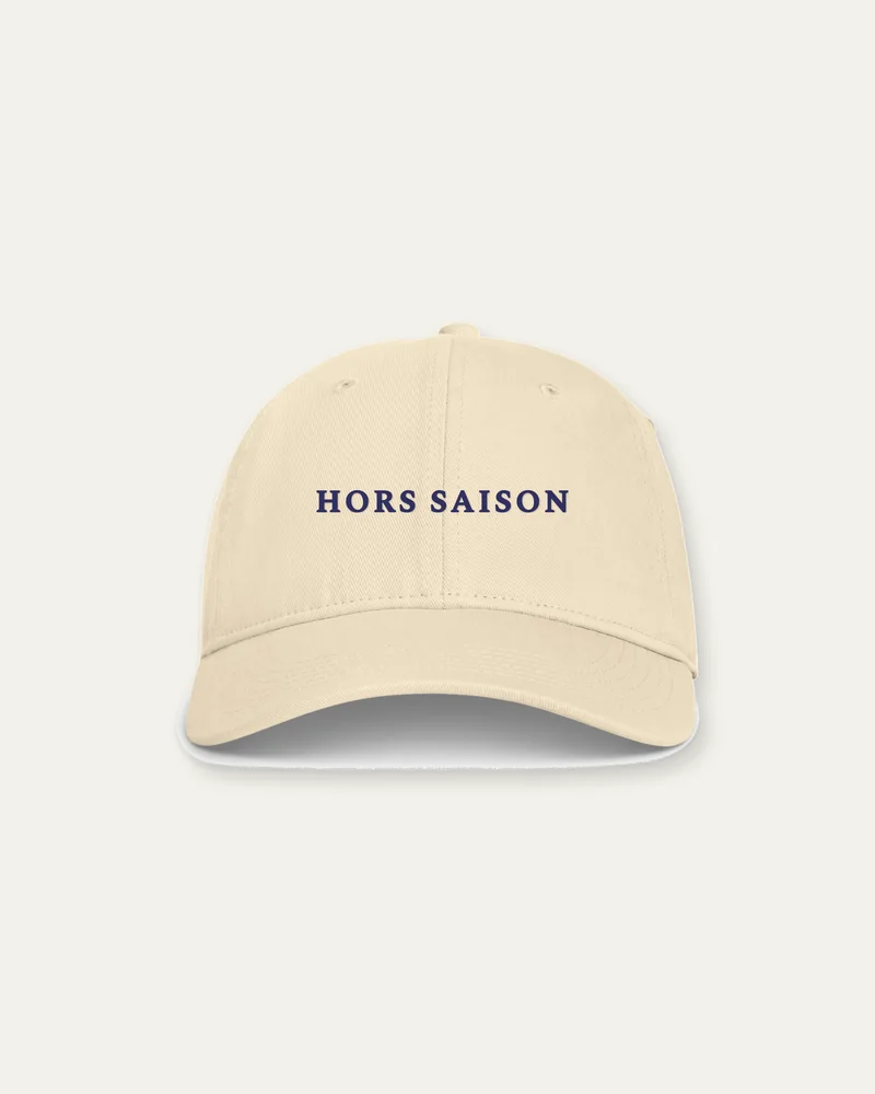 Casquette « Hors saison », Ivoire, face