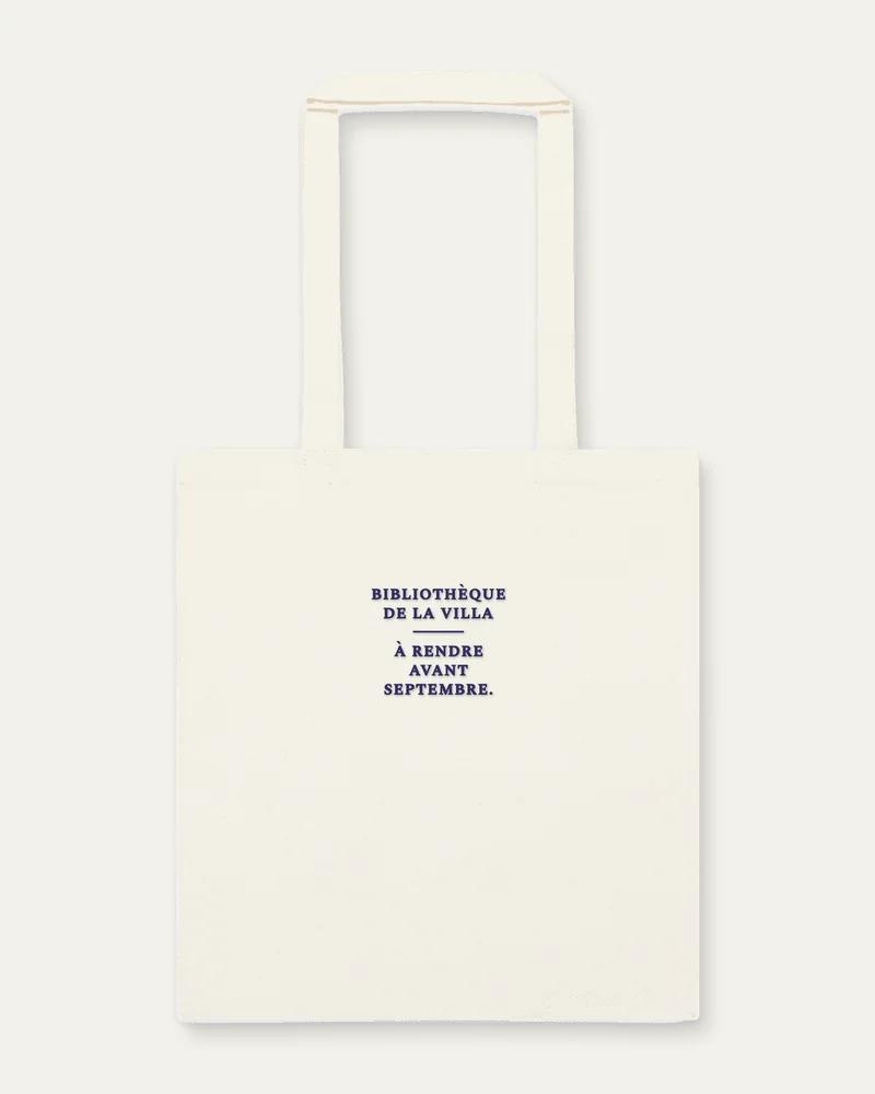 Sac « Bibliothèque », Écru, face
