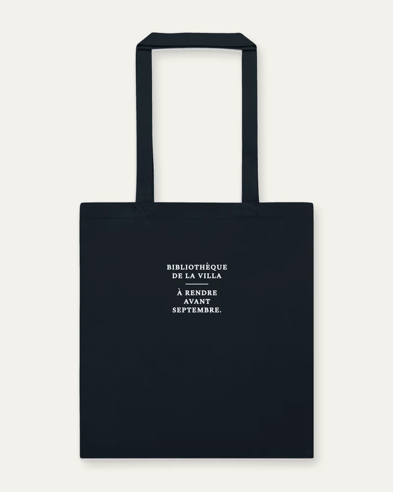 Sac « Bibliothèque », Marine, face