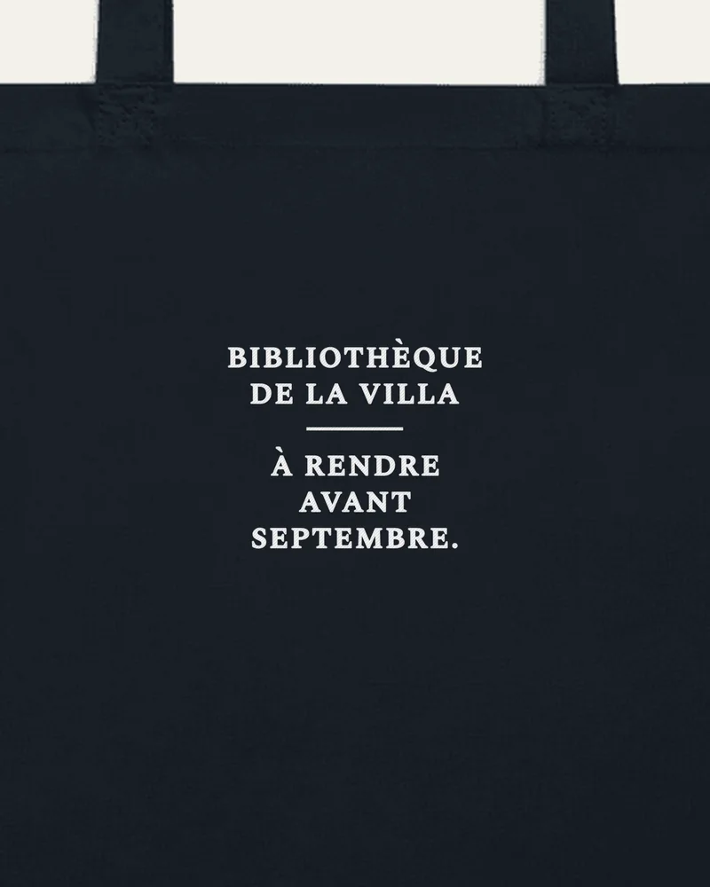 Sac « Bibliothèque », Marine, gros plan